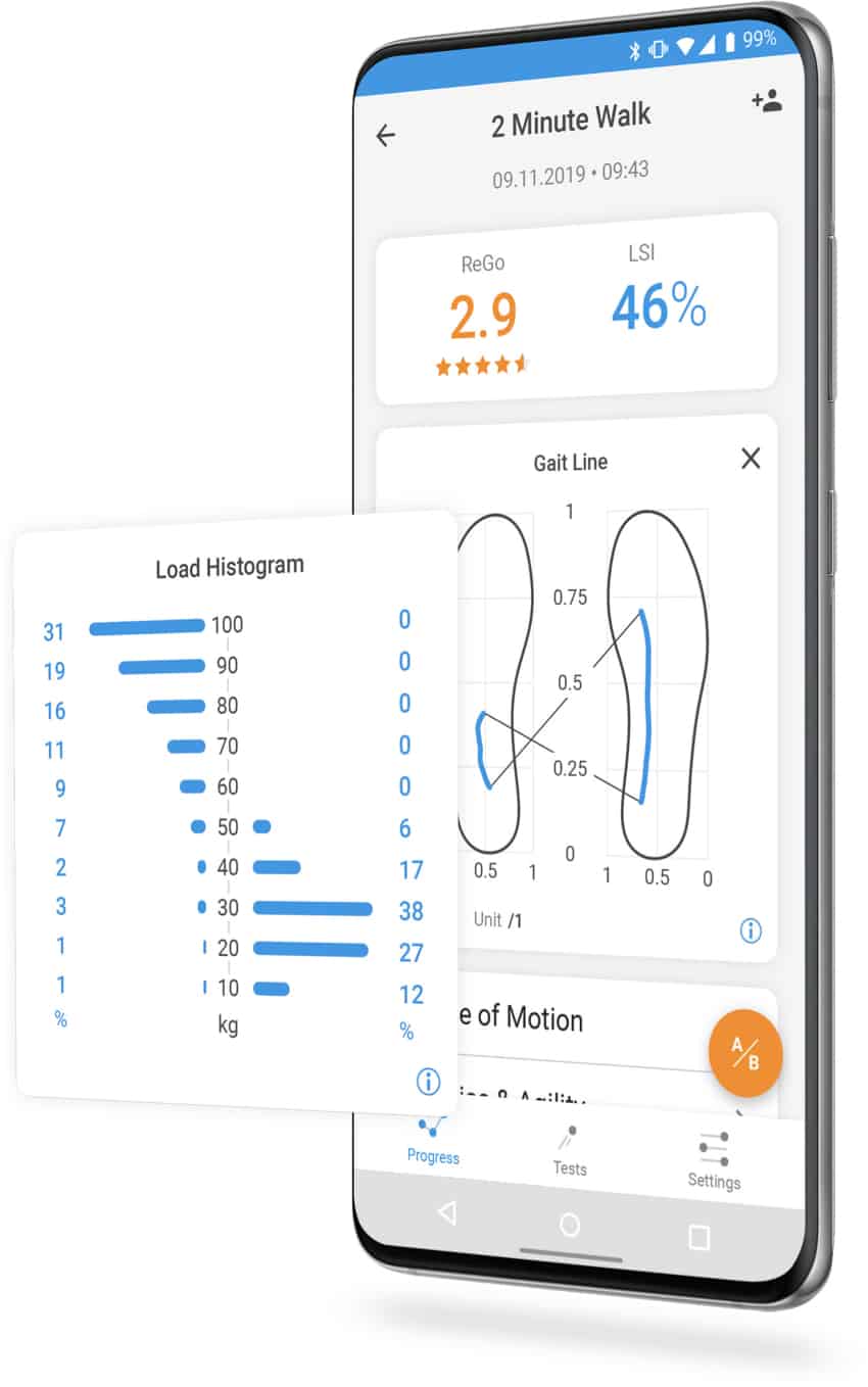 moticon-rego-app-gait-test-report-dashboard